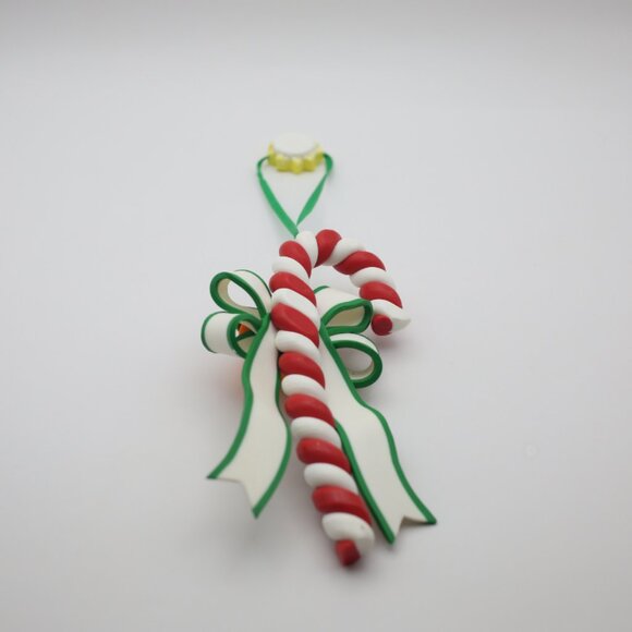 Santa's Pen Clay Dough Candy Cane Ornament Florida (Orange and Sunshine) - Picture 8 of 9
